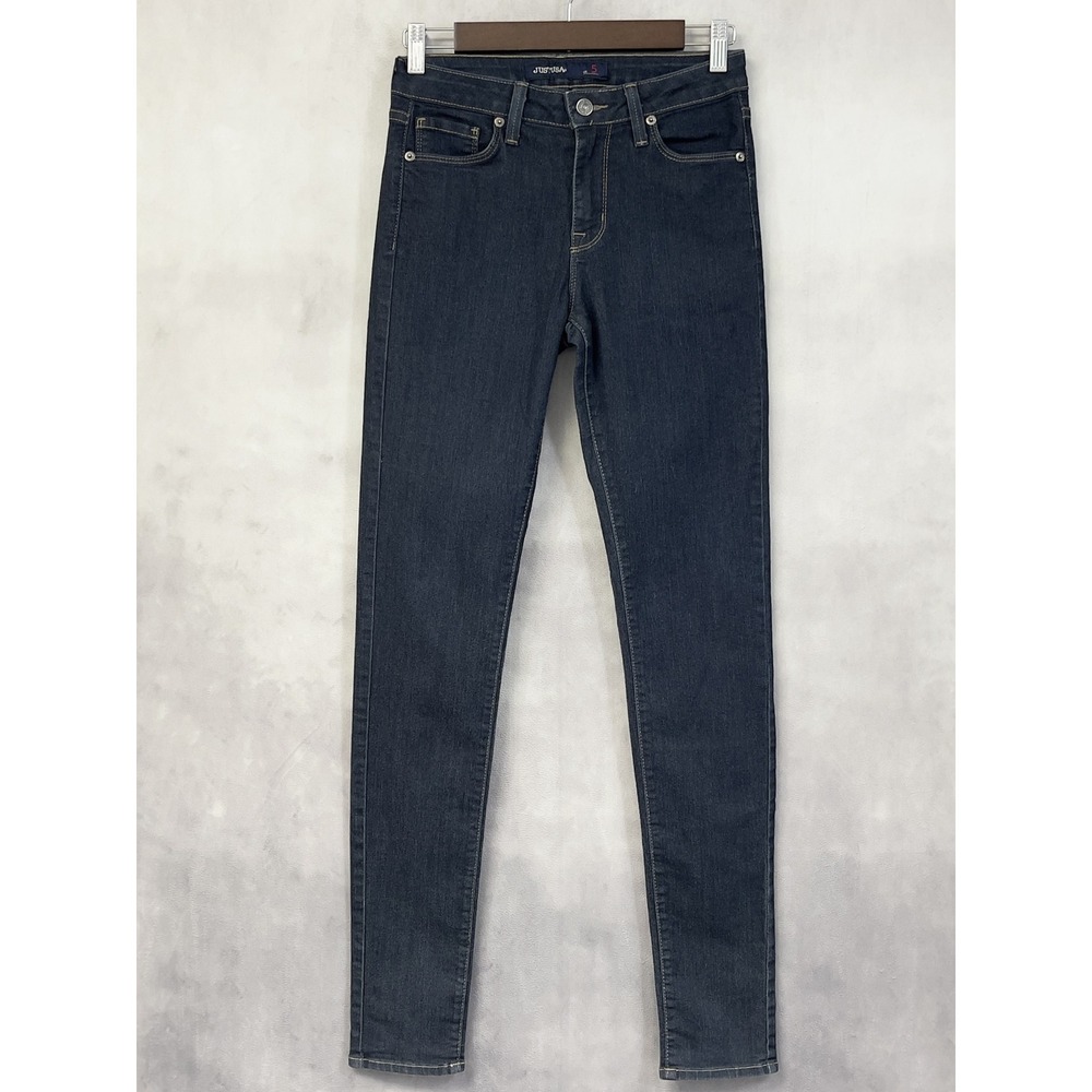 JUST USA Skinny Jeans Women Size‎ 5 Dark Wash Stretch Minimal Preppy Indie Chic